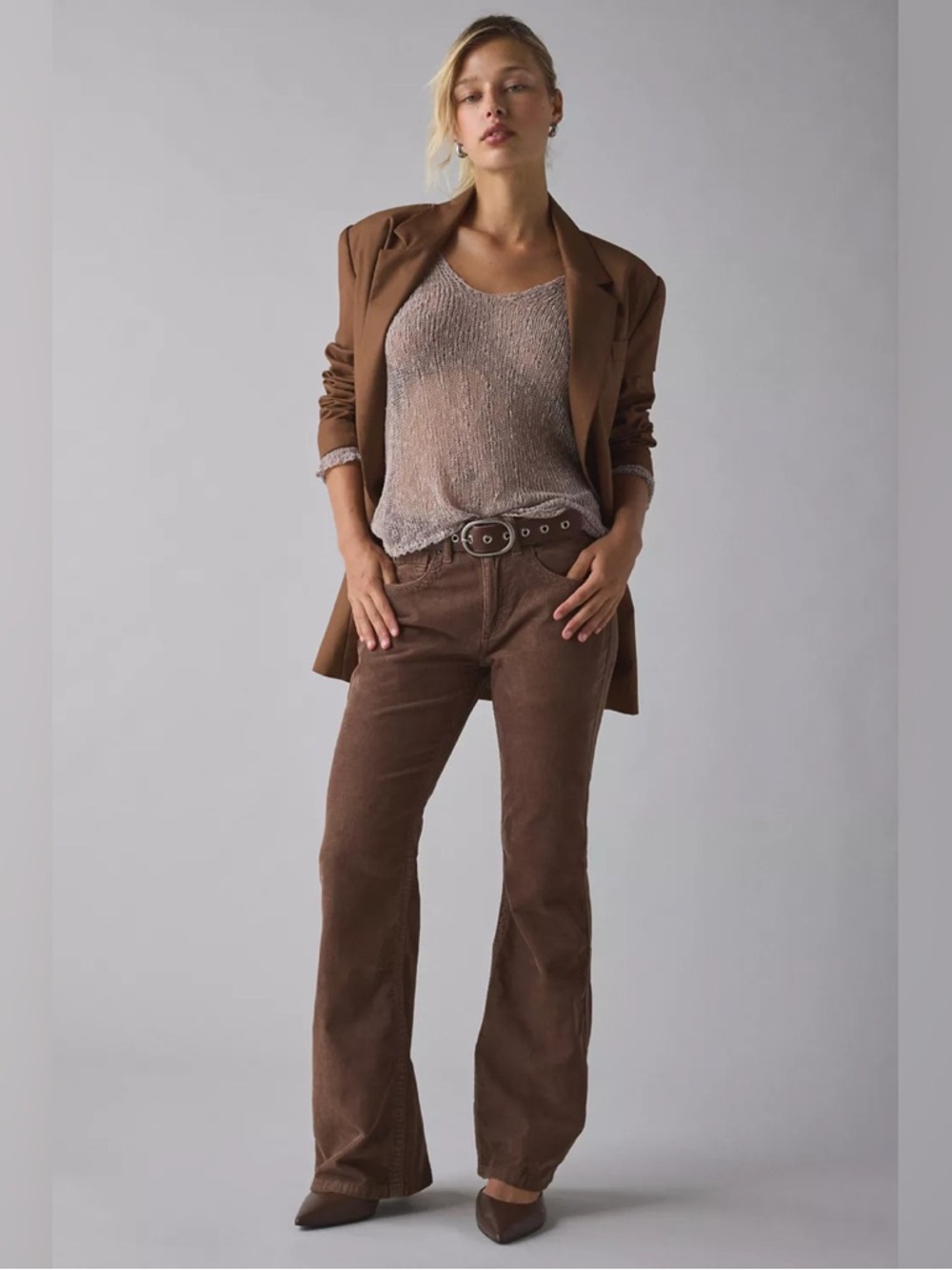 Urban Outfitters BDG Teo Relaxed Low-Rise Bootcut Corduroy Pants